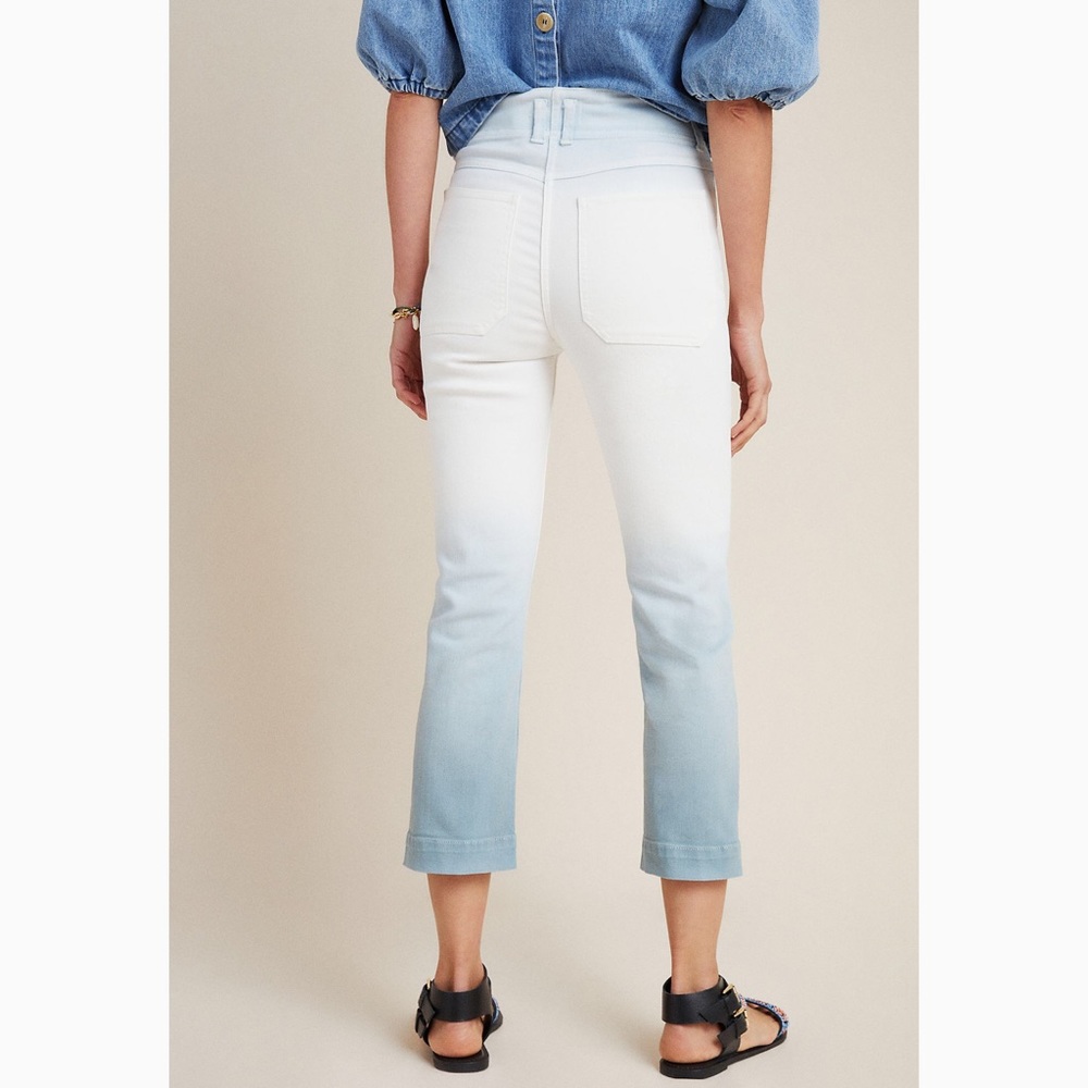 HP 🎉 NWT Anthro Pilcro High Rise Dip Dyed Slim Jeans - Picture 5 of 13
